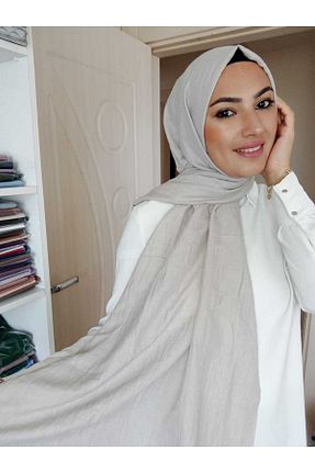 شال سرمه ای زنانه پنبه ای avzen şal - کد 288532396