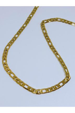 گردنبند استیل طلائی مردانه فولاد ( استیل ) کد 810015377