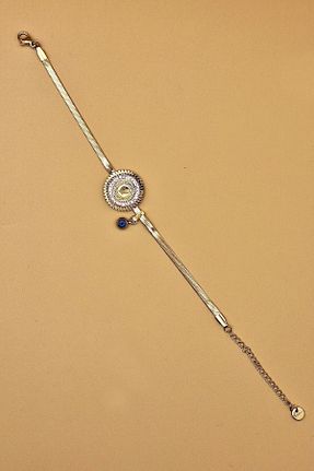 دستبند استیل (فولاد) طلائی زنانه استیل (فولاد) Gül Accessory - کد 785531810