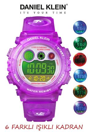 ساعت مچی بنفش بچه گانه 38 میلی متر Daniel Klein - کد 773484760