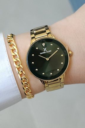 ساعت مچی طلائی زنانه 31-35 میلی متر Daniel Klein - کد 704333139