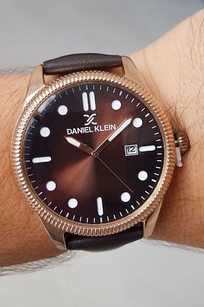 ساعت مچی قهوه ای مردانه 44 میلی متر Daniel Klein - کد 345240838