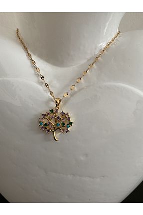 گردنبند استیل ( فولاد ) طلائی زنانه استیل (فولاد) TREND - کد 836949571