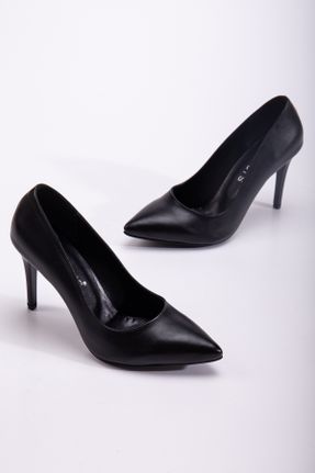 کفش پاشنه بلند کلاسیک مشکی زنانه پاشنه نازک پاشنه متوسط ( 5 - 9 cm ) کد 671151168