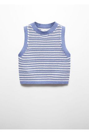 پلیور آبی بچه گانه رگولار MANGO Kids - کد 822182395