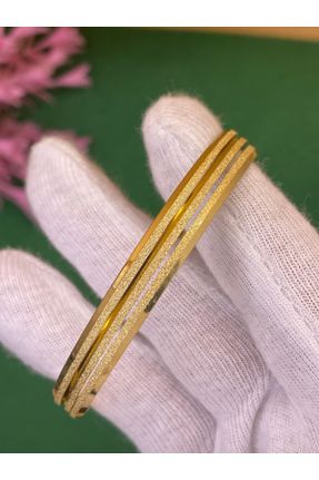 دستبند استیل طلائی زنانه فولاد ( استیل ) کد 830671476