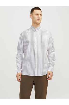 پیراهن طوسی مردانه اسلیم فیت Jack & Jones - کد 837060274