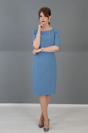 لباس آبی زنانه بافتنی ÖNDER ÖZSOY - کد 246497214
