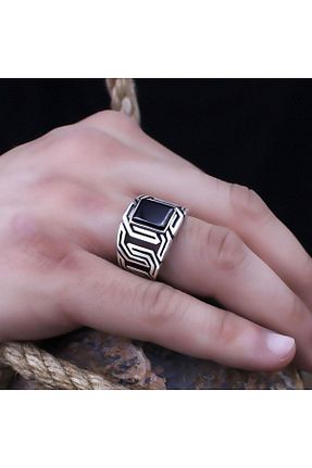 انگشتر نقره سفید مردانه برلیان vogutima - کد 740317343