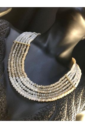 گردنبند جواهر رنگی زنانه روکش طلا vogutima jewelery&silver by timuçin mavili - کد 692790203