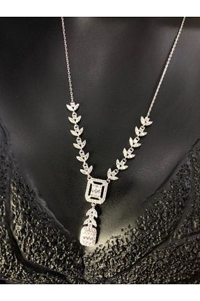 گردنبند نقره سفید زنانه 925 عیار vogutima jewelery&silver by timuçin mavili - کد 693440840
