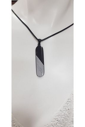 گردنبند استیل ( فولاد ) مشکی زنانه استیل (فولاد) vogutima jewelery&silver by timuçin mavili - کد 452857610