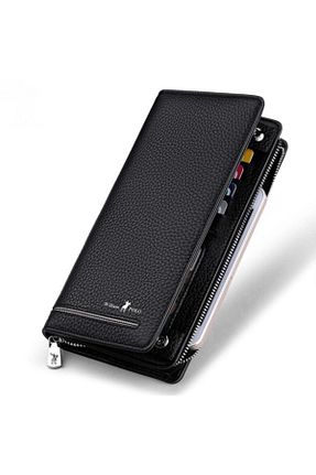 کیف پول مشکی مردانه ابعاد بزرگ William Polo - کد 42912686