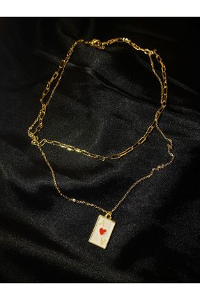 گردنبند جواهر طلائی زنانه کد 837036758