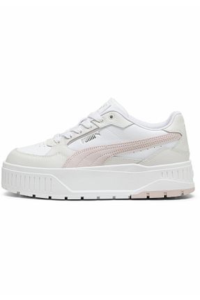 کفش اسنیکر سفید زنانه چرم اصل Puma - کد 837056143