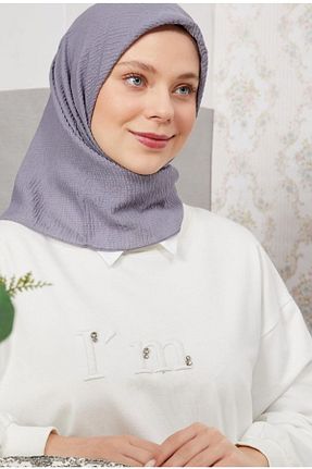 روسری طوسی پنبه ای Dilorans - کد 816003084