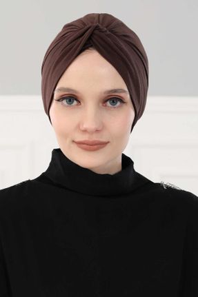 کلاه شنای اسلامی قهوه ای زنانه کد 62776862