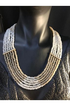 گردنبند جواهر رنگی زنانه روکش طلا vogutima jewelery&silver by timuçin mavili - کد 692790203