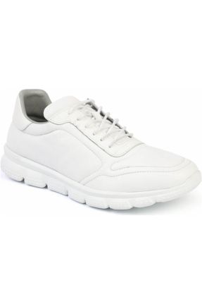 کفش پیاده روی سفید مردانه پارچه ای پارچه نساجی کد 46414925