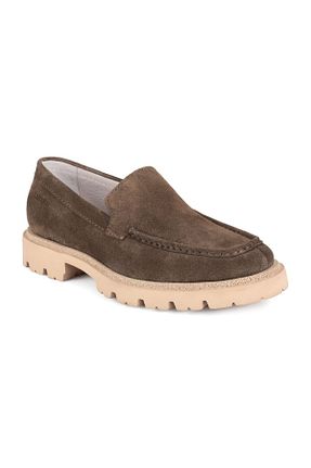 کفش کژوال خاکی مردانه چرم خالص Libero - کد 666190534