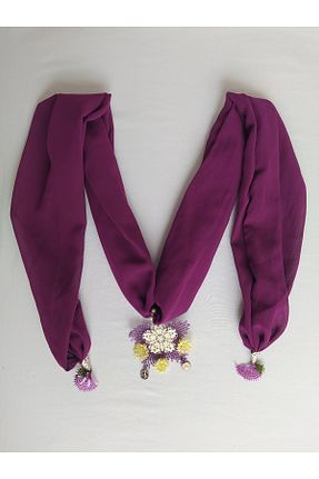 دستمال گردن بنفش زنانه پنبه ای Bircan Hediyelik - کد 837232990