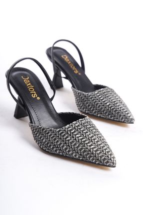 کفش پاشنه بلند کلاسیک مشکی زنانه پاشنه متوسط ( 5 - 9 cm ) پاشنه نازک کد 813439617