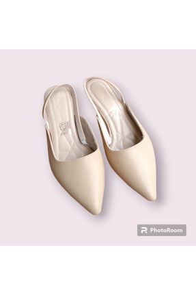 کفش پاشنه بلند کلاسیک بژ زنانه پاشنه کوتاه ( 4 - 1 cm ) پاشنه نازک کد 804469291