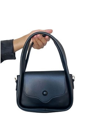 کیف دوشی مشکی زنانه چرم مصنوعی okan rana - کد 773037145