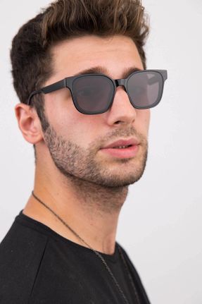 عینک آفتابی مشکی مردانه 53 UV400 بیضی کد 140840219
