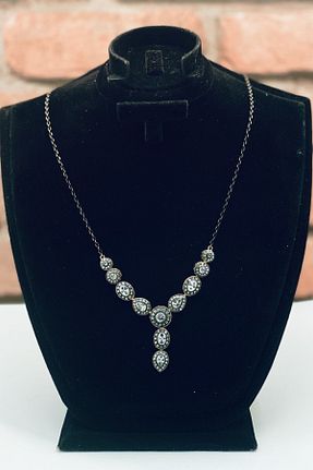 گردنبند جواهر متالیک زنانه فلزی Esra Pamir - کد 49499034