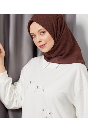روسری قهوه ای پنبه ای Dilorans - کد 816003082