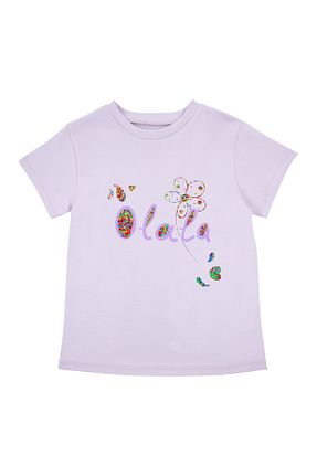 تیشرت بنفش بچه گانه رگولار Bubuga - کد 837171770