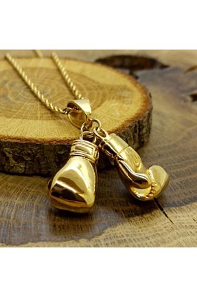 گردنبند استیل ( فولاد ) زرد مردانه استیل (فولاد) vogutima - کد 789457129