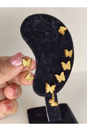 گوشواره جواهر طلائی میخ Romea - کد 823395848