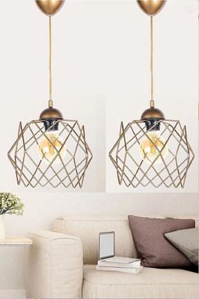 لوستر طلائی فلزی retro home design - کد 759196713