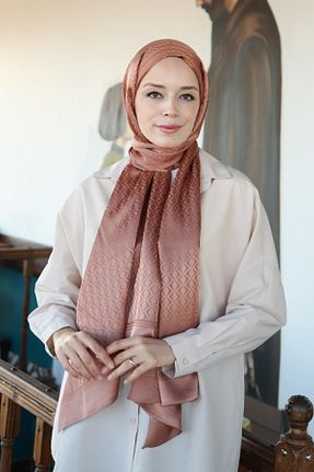 شال نارنجی زنانه Hint İpek - کد 811203328