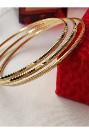 دستبند استیل طلائی زنانه فولاد ( استیل ) کد 735264840