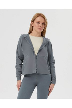 سوئیشرت آبی زنانه ساده Ayma Active - کد 786943967