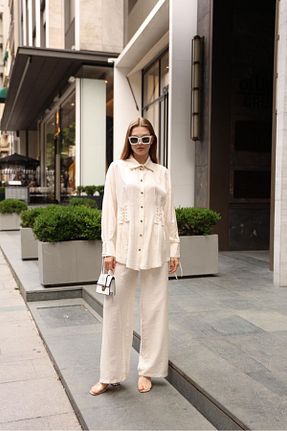 ست بالاتنه و پائین تنه حجاب نباتی زنانه گشاد fatma butik - کد 837348443
