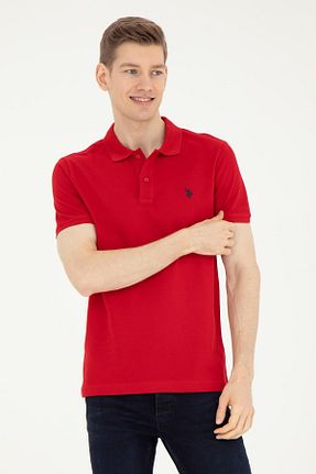 تیشرت قرمز مردانه یقه پولو U.S. Polo Assn. - کد 837354209