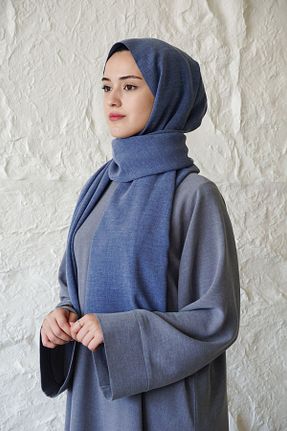 روسری آبی ساده BARCHA - کد 834088004