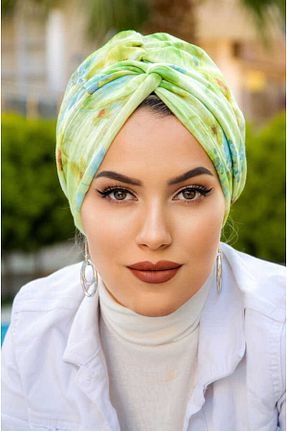 کلاه شنای حجاب سبز زنانه Aişe Tesettür - کد 837443338