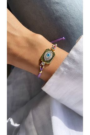دستبند نقره بنفش زنانه 925 عیار GÜLŞAH SEZER - کد 831193546