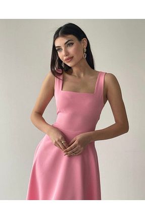 لباس صورتی زنانه بافتنی Afiş Butik - کد 734509497