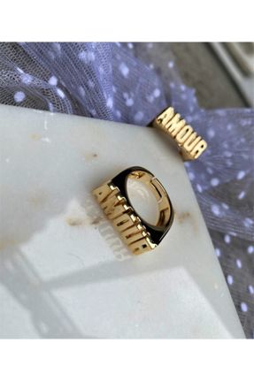 انگشتر جواهر طلائی زنانه روکش طلا کد 75636431