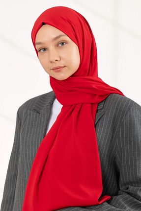 شال قرمز زنانه Medine İpeği hijabchi - کد 804598972