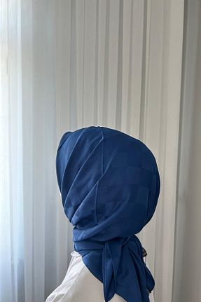 شال سرمه ای زنانه پنبه ای Merve ROSE - کد 827004158