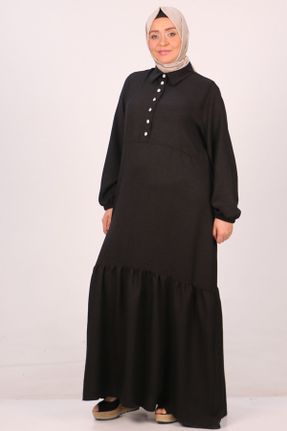 لباس مشکی زنانه پلی استر رگولار بافتنی کد 833613538