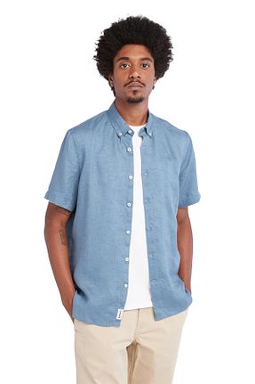 پیراهن آبی مردانه رگولار Timberland - کد 837329442