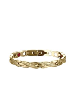 دستبند جواهر طلائی زنانه کد 837330765